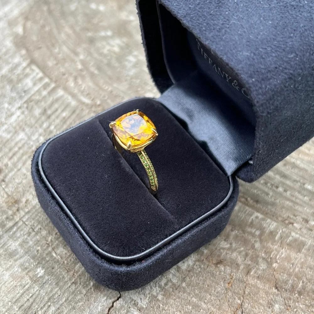 Citrine and Tsavorite!